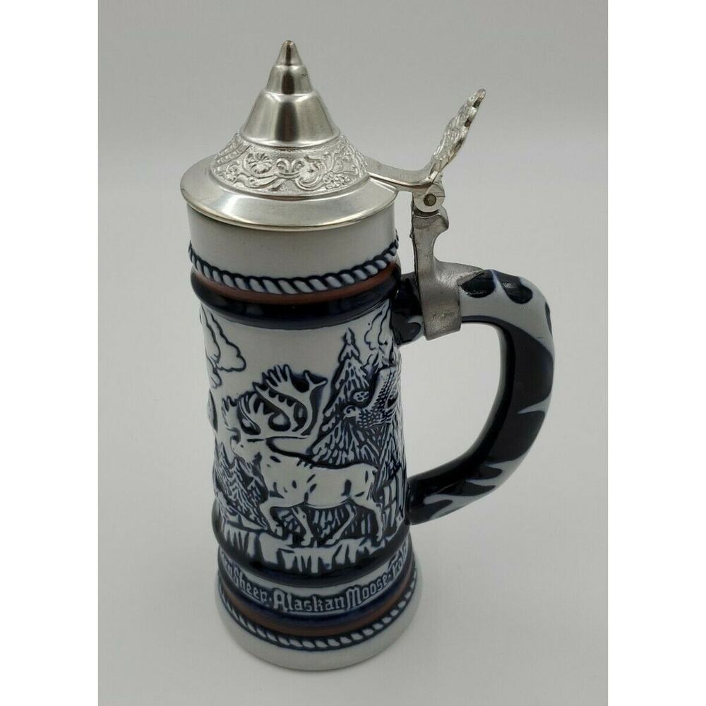 Vintage Avon Stein 1976 Lidded Alaskan Rocky Wild Animal - Picture 7 of 12